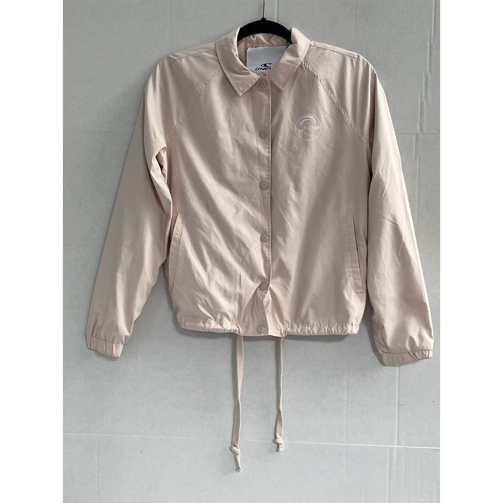 O'NEILL Graphic Jacket XS Blush Pink Snap Lightweight Few Stains